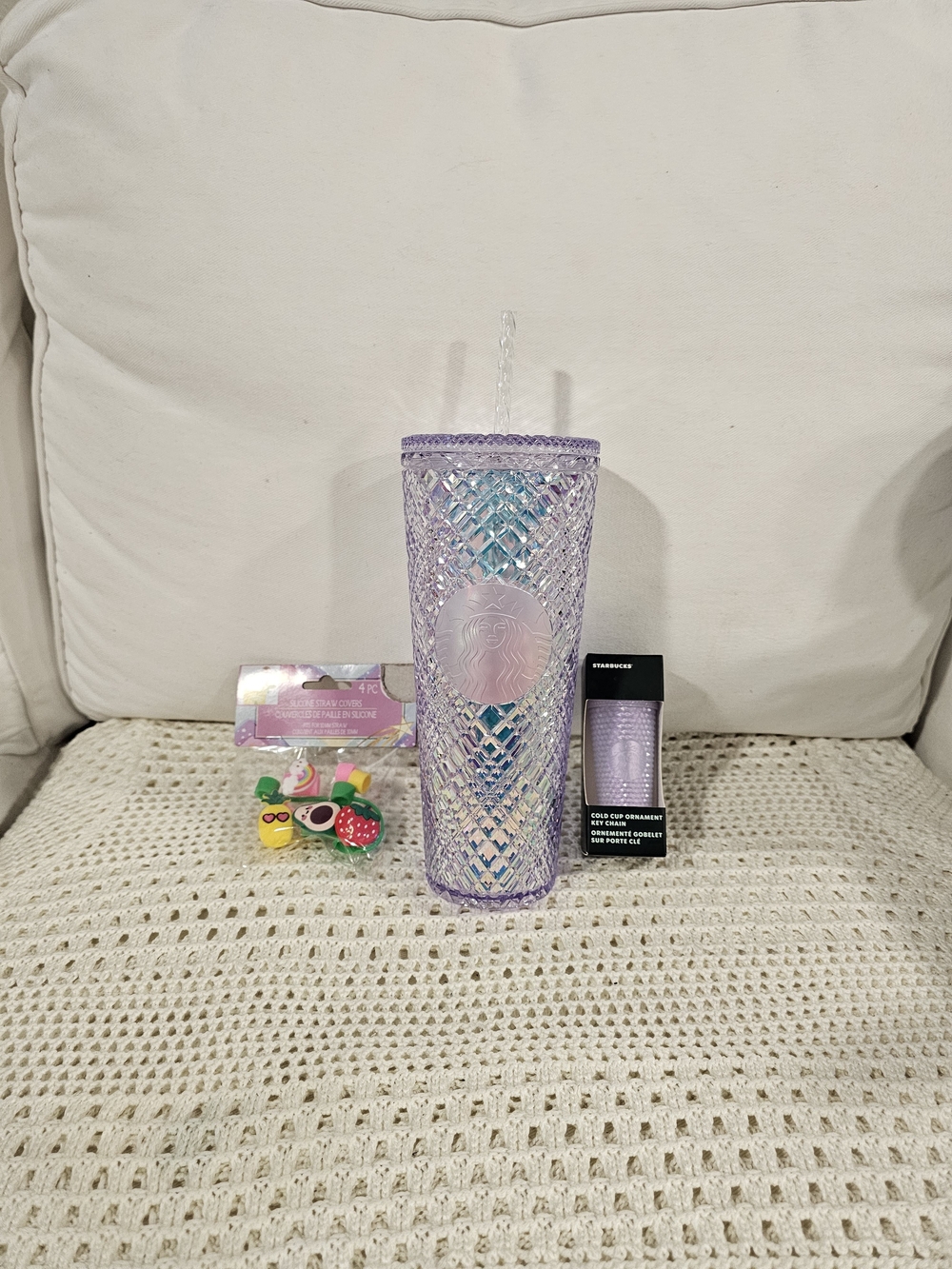 Starbucks Iridescent Unicorn Jeweled Diamond Tumbler Set *NWT*💎